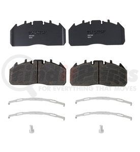 23D1323 by TORQSTOP - Disc Brake Pad Set - with Hardware, FMSI No. D1323-8435, 23K GAWR