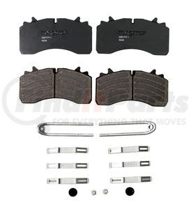 23D1777.1 by TORQSTOP - Disc Brake Pad Set - with Hardware, FMSI No. D1777-9007, 23K GAWR