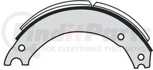 23K4515X3 by TORQSTOP - Drum Brake Shoe Kit - 16.5 in. Drum Dia., 7 in. Shoe Width, 4515X3 FMSI