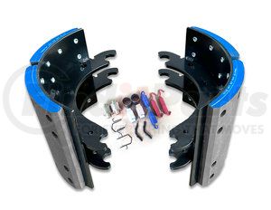 23K4692QU by TORQSTOP - Drum Brake Shoe Kit - 12.25 in. Drum Dia., 7.5 in. Shoe Width, 4692QU FMSI