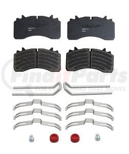 29D1777.2 by TORQSTOP - Disc Brake Pad Set - with Hardware, FMSI No. D1777, 29K GAWR