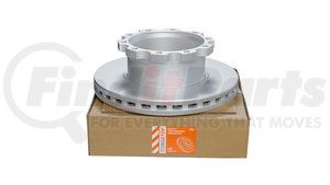 RUH76810 by TORQSTOP - Disc Brake Rotor - U-Shaped Type, w/o Hardware, Haldex DB22, DB22LT