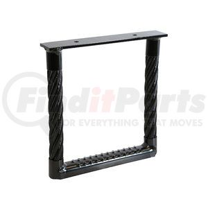 5231212 by BUYERS PRODUCTS - Black Powder Coated Cable Type Truck Step - 12 x 12 x 1.38in. Deep