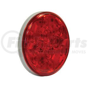 5624150 by BUYERS PRODUCTS - Brake / Tail / Turn Signal Light - 4 in., Red Lens, Round, with 10 LEDS