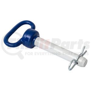 66122 by BUYERS PRODUCTS - Blue Poly-Coated Handle On Steel Hitch Pin - 7/8 x 4-1/2in. Usable Length