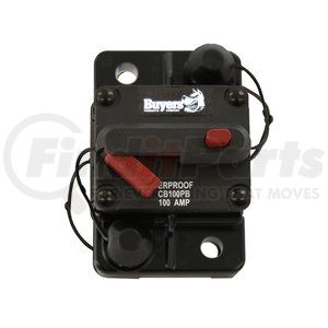 cb100pb by BUYERS PRODUCTS - Circuit Breaker - 100 AMP, with Manual Push-To-Trip Reset