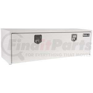 1702210 by BUYERS PRODUCTS - Underbody Truck Box -18" x 18" x 48", White, Steel, with 2 Paddle Latches