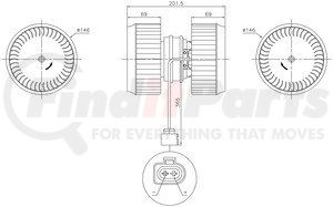 87238 by NISSENS - Blower Motor Assembly