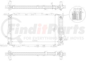 60476 by NISSENS - Radiator w/Integrated Transmission Oil Cooler