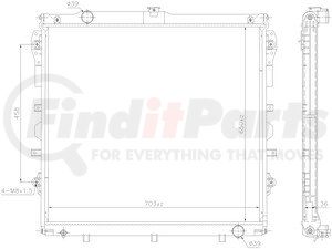 606523 by NISSENS - Radiator