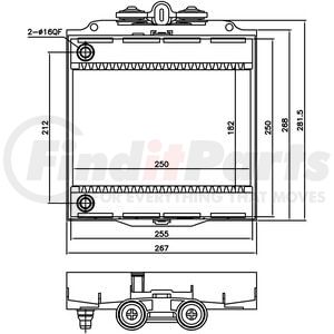 Nissens 60873 Radiator Auxiliary Radiator