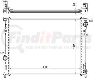 61014A by NISSENS - Radiator