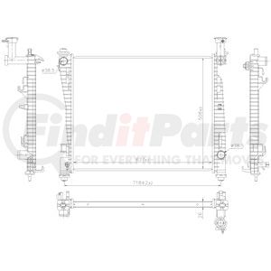 61033 by NISSENS - Radiator
