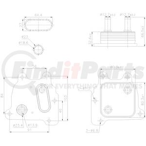 91364 by NISSENS - Engine Oil Cooler