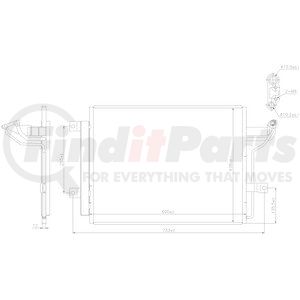 940909 by NISSENS - Air Conditioning Condenser and Receiver Drier Assembly