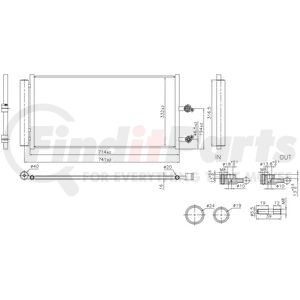 941291 by NISSENS - Air Conditioning Condenser and Receiver Drier Assembly