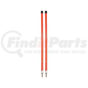 1308106 by BUYERS PRODUCTS - Bumper Guide, 3/4x28in. Fluorescent Orange Bumper Marker Sight Rods w/ Hardware