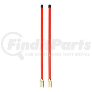 Buyers Products 1308105 Bumper Guide 3/4 x 28 in. Orange Bolt-On Bumper Guide Set with Vertical Mounting Hardware