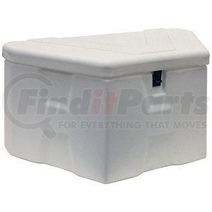 1701679 by BUYERS PRODUCTS - Trailer Tool Box - White, Poly, Trailer Tongue