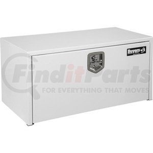 1702403 by BUYERS PRODUCTS - Truck Tool Box - White, Steel, Underbody, 18 x 18 x 30 in.