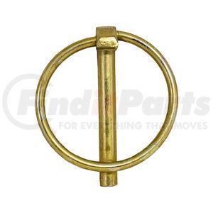 66003 by BUYERS PRODUCTS - Yellow Zinc Plated Hitch Pin - 3/16 Diameter x 1-3/8in. Long with Ring