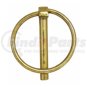 66000 by BUYERS PRODUCTS - Yellow Zinc Plated Hitch Pin - 1/4 Diameter x 1-3/4in. Long with Ring