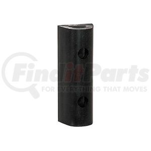 d26u by BUYERS PRODUCTS - Extruded Rubber D-Shaped Bumper with 2 Holes - 2-1/8 x 1-7/8 x 6in. Long