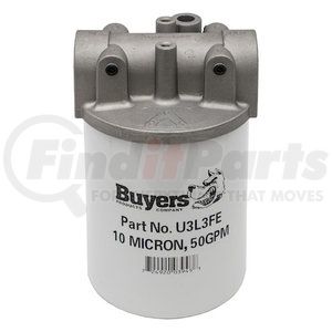 hfa21025 by BUYERS PRODUCTS - 50 GPM Return Line Filter Assembly 1-1/4in. NPT/10 Micron/25 PSI Bypass