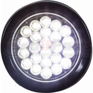 SL40CR by BUYERS PRODUCTS - Strobe Light - 4 inches Round, Clear, with 24 LEDS