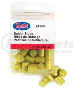84-9607 by GROTE - Solder Slug, Yellow, 4/0 Ga, Pk 25