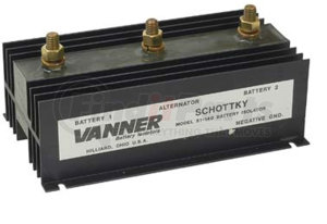 51-140 by VANNER - Vanner, Isolator, 180A, 1 Input, 2 Battery Banks