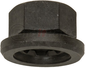 39946 by HALTEC - Flange Nut - 2 Piece, for Aluminum Wheels, Black, Grade 8, 5/8" - 18 Inner Thread