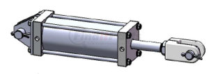 C-6081-PK by APSCO - Hydraulic Cylinder - Tailgate Latch, 3.5" Bore x 8" Stroke, Double Acting