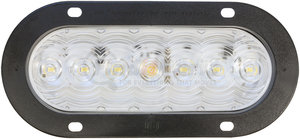V822C-7 by PETERSON LIGHTING - 821C-7/822C-7 LumenX® Oval LED Back-Up Light, PL3 - Clear, Flange Mount Kit