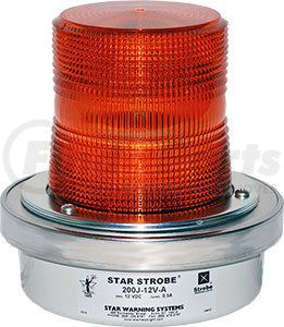 200J-12V-A by STAR SAFETY TECHNOLOGIES - 200J, 200U Strobe Beacon (Representative Image)