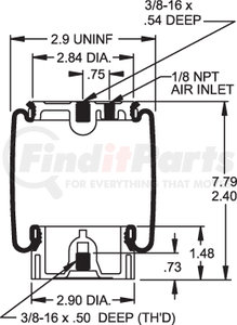 W023587046 by FIRESTONE - Air Spring Sleeve Style