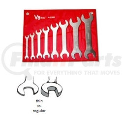 8308 by V8 HAND TOOLS - Super Thin Wrench Set, SAE, 8pc