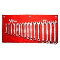 9317 by V8 HAND TOOLS - 17pc Std Combo Wr Set Metric