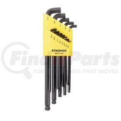 16537 by BONDHUS CORP. - 13-Piece Balldriver Stubby L-Wrench Set, .050-3.8"