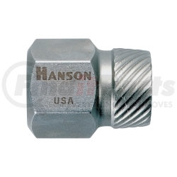 53207 by HANSON - Multi-Spline Extractor, 5/16", Left Hand Spiral Threads, 1/2" Hex Head, for Studs, Bolts, Bulk