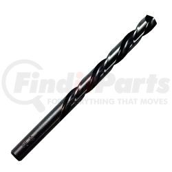 63521 by HANSON - Drill Bit, High Speed Steel, Black Oxide Finish, Jobber Length, 21/64", Bulk