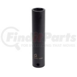 218XD by SUNEX TOOLS - 1/2" Drive, Extra Long Deep Impact Socket, 9/16"