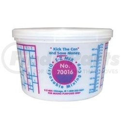 70016 by E-Z MIX - 1-Pint Plastic Mixing Cups, box of 100