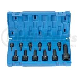 1235TT by GREY PNEUMATIC - 12 Pc. 1/4", 3/8", 1/2" Tamper-Proof Star Driver Set