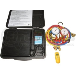 KIT2 by FJC, INC. - A/C Electronic Scale, Manifold Gauge Set and Non Contact Thermometer