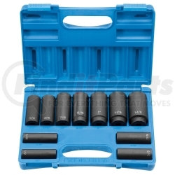 1311SD by GREY PNEUMATIC - 11-Piece 1/2 in. Drive 8-Point SAE Deep Impact Socket Set
