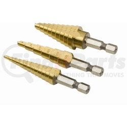 16503 by TITAN - Step Drill Bit Set, 3 pc