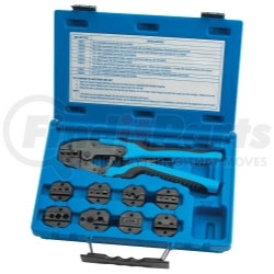18980 by SG TOOL AID - Quick Change Ratcheting Terminal Crimping Kit with 9 Die Sets