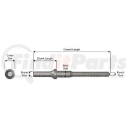 A1104 by AJAX TOOLS - #10 Roll Pin Driver