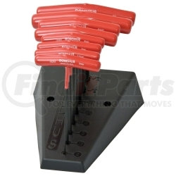 15289 by BONDHUS CORP. - Hex Wrench Set, 8 Pieces, 2mm to 10mm, T-Handle with Cushioned Grip, 6" Long, in Stand